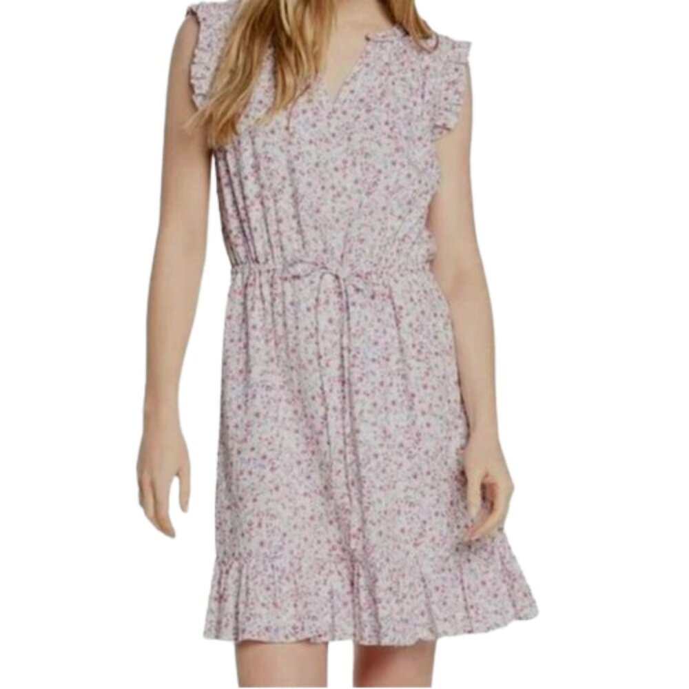 NWT Draper James Womens Size Medium Micro Floral Gauze Sun Mini Dress NEW